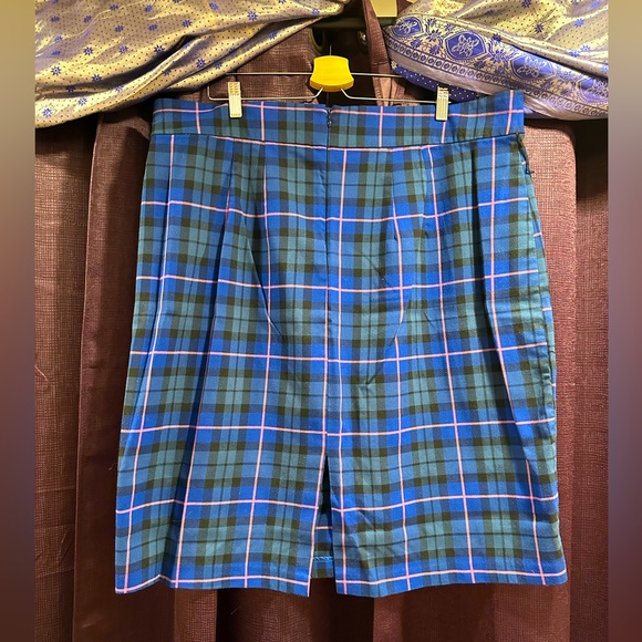 ELOQUII Plaid Column Skirt - Picture 7 of 11